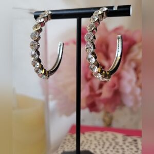 Crystal Hoop Earrings